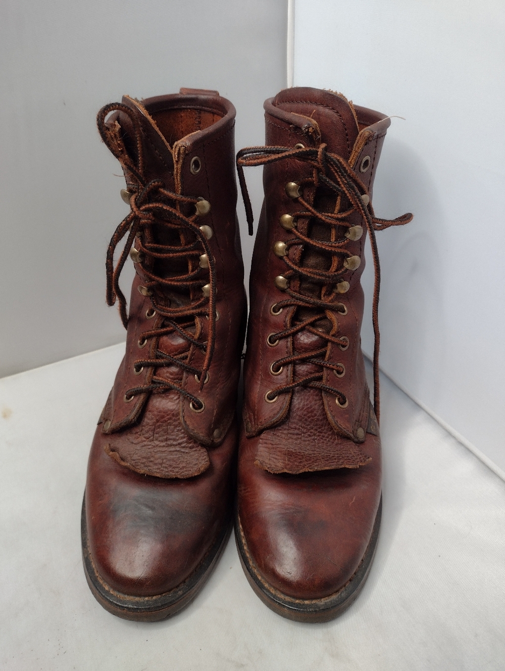 AdTec Women’s Boots Packer Size 8 M Chestnut Brown Oil Tanned Leather